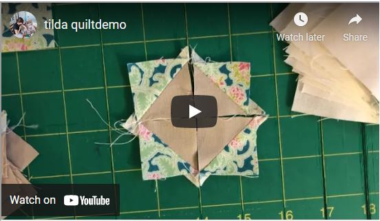 Demo: Candy Wrapper Quilt Technique from a charm pack
