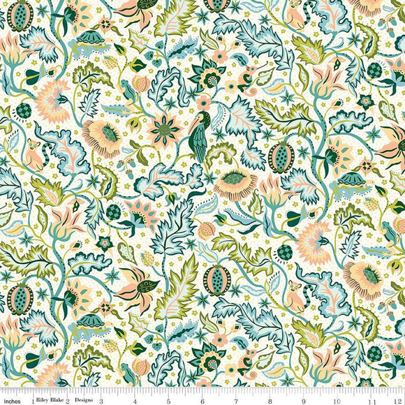 Fabric Liberty Tree of Life CANOPY GREENS LIBERTY TREE, #01667378A