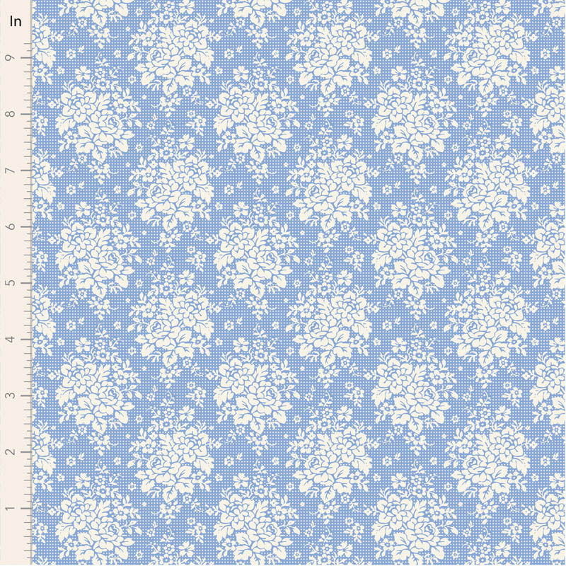 SOMETHING BLUE Collection by TILDA, Fabric PICKNIC SKY, TIL100666