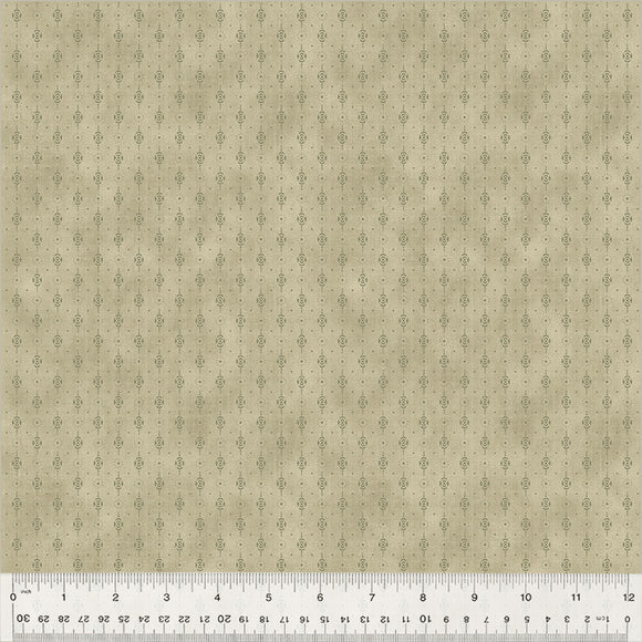 Fabric FOULARD STRIPE OAT BRAN from GARDEN TALE Collection by Jeanne Horton 51190A-11