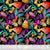 Fabric FLUTTER from Gardenia Collection, Windham Fabrics, 53765D-1 Black