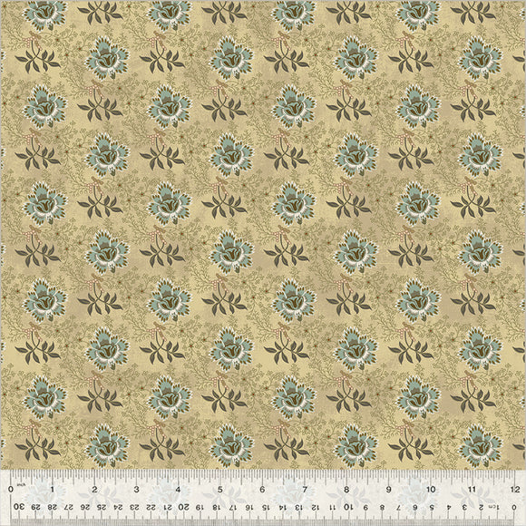 Fabric GARDEN ROW ALMOND from GARDEN TALE Collection by Jeanne Horton 53825-12