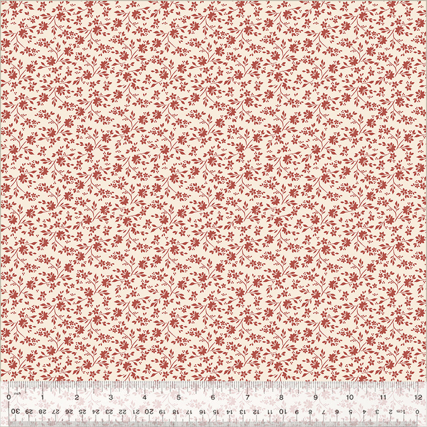 Petite Jeanne Collection, BLOOM AWAY IVORY Quilting Fabric from L'Atelier Perdu for Windham Fabrics, 53945-1