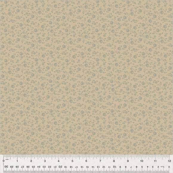 Petite Jeanne Collection, BLOOM AWAY TAUPE Quilting Fabric from L'Atelier Perdu for Windham Fabrics, 53945-3