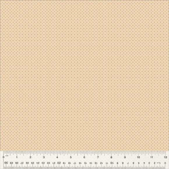 Petite Jeanne Collection, STITCH ALMOND Quilting Fabric from L'Atelier Perdu for Windham Fabrics, 53947-7
