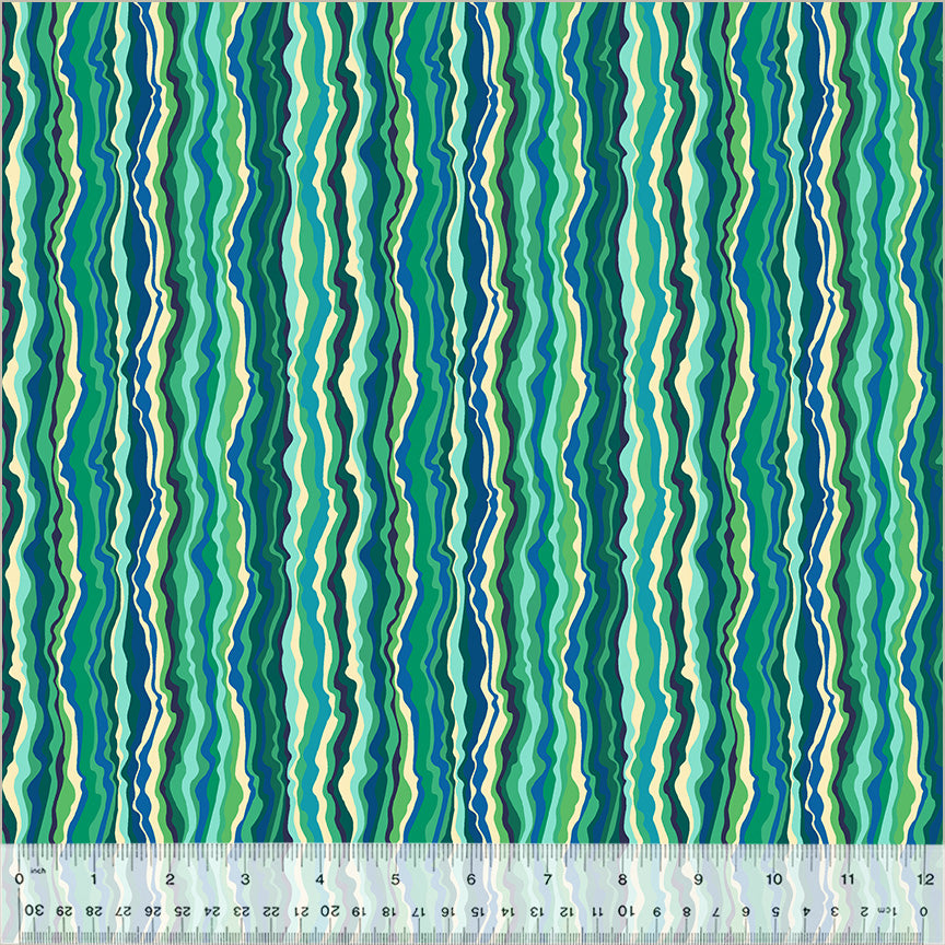 Cotton Fabric SHIMMER JADE from BOTANICA Collection, Windham Fabrics, 54018-10