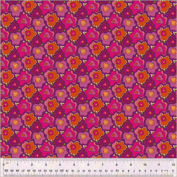 Cotton Fabric 54303D-4 POP Magenta from Twilight Collection by Sally Kelly for Windham Fabrics