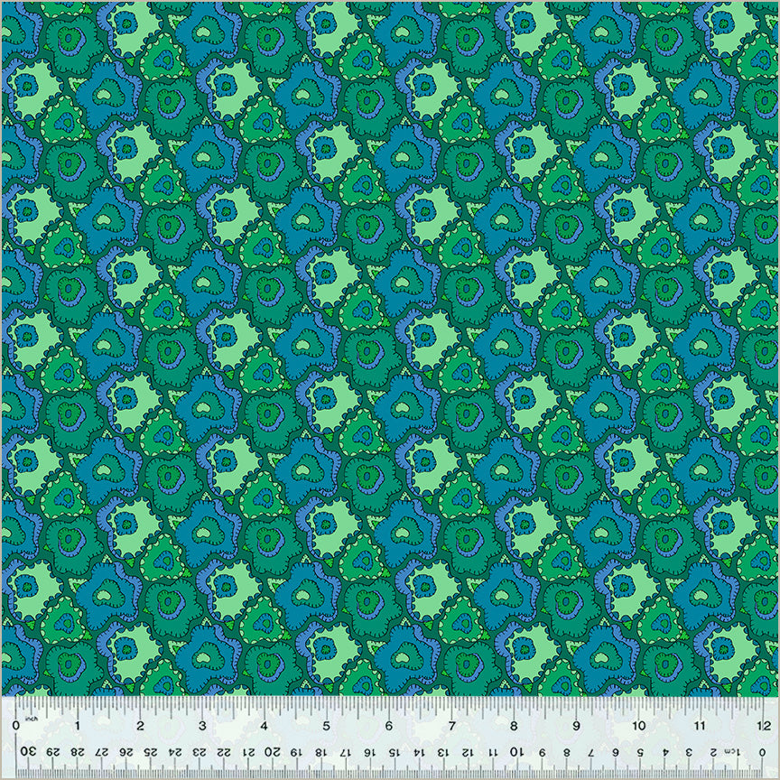 Cotton Fabric 54303D-5 POP Emerald from Twilight Collection by Sally Kelly for Windham Fabrics