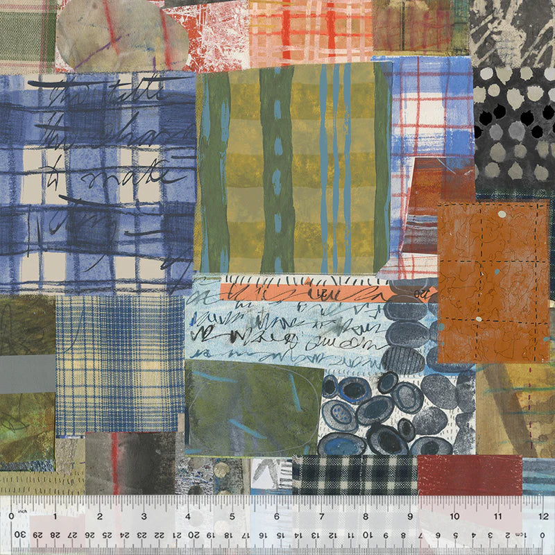 Sketchbook #21, PICNIC GROUNDS, 54545D-1 MULTI Quilting Fabric from Marcia Derse for Windham