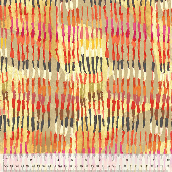 Sketchbook #21, FEATHER, 54547D-5 ROBIN Quilting Fabric from Marcia Derse for Windham