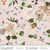 Cotton WIDE BACK Fabric 108" WIDE, PEONY GARDEN 54872DW-1DES Shell, Bloomfield Collection by Kelly Ventura