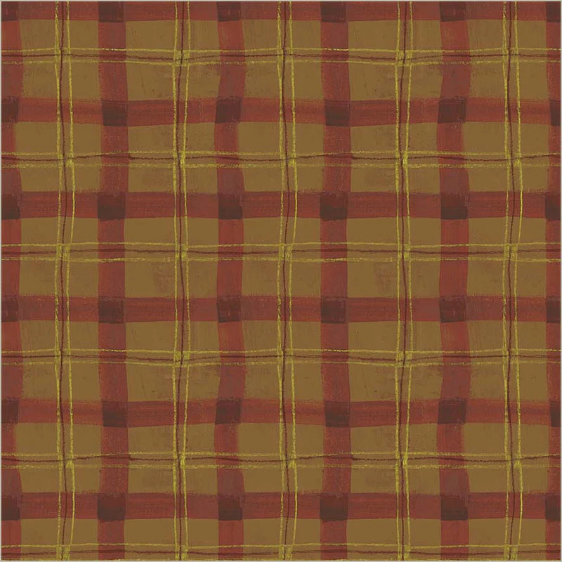 Fabric PROPER PLAID, 54923D-9 Cinnamon from Marcia Derse's THE PLAID ONE Collection for Windham