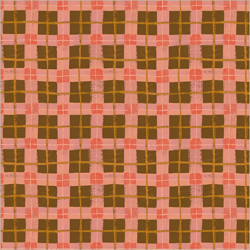 Fabric DREAM LINOLEUM PLAID, 54925D-13 Dream Linoleum from Marcia Derse's THE PLAID ONE Collection for Windham