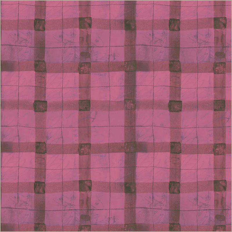 Fabric BEETROOT PLAID, 54927D-15 Beetroot from Marcia Derse's THE PLAID ONE Collection for Windham