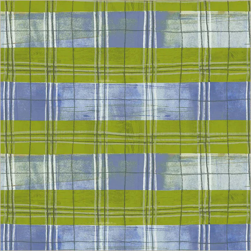Fabric COOL LIME PLAID, 54928D-16 Cool Lime from Marcia Derse's THE PLAID ONE Collection for Windham