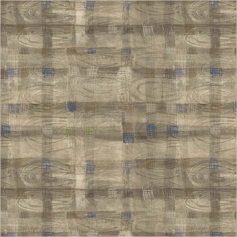 Fabric OYSTER FLATS PLAID, 54930D-18 Oyster Flats from Marcia Derse's THE PLAID ONE Collection for Windham