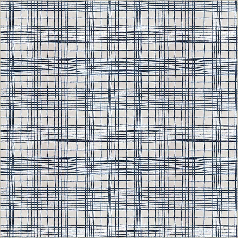 Fabric STRING THEORY PLAID, 54932D-21 Nautical from Marcia Derse's THE PLAID ONE Collection for Windham