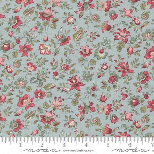Cotton Fabric, ANTOINETTE CIEL BLUE 13952 13 by French General for Moda Fabrics
