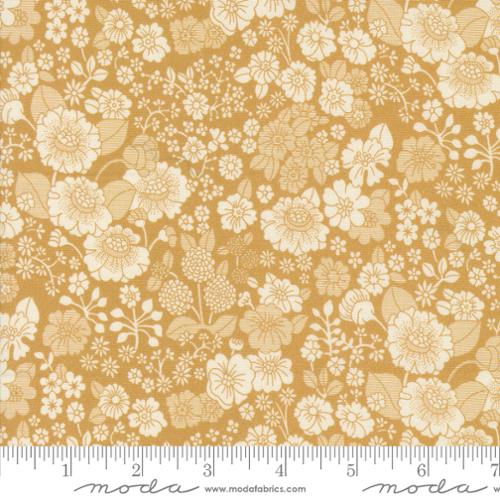 Cotton Fabric CHELSEA GARDEN Goldenrod 33745 15 by Moda Fabrics
