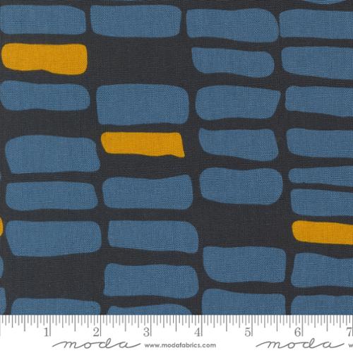 Fabric Urban Whisper Mochi Linen NAVY by Zen Chic for Moda 11653 21L