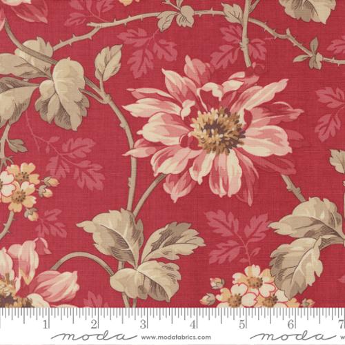 Cotton Fabric, Joie De Vivre ROUGE 13980 12 by French General for Moda Fabrics