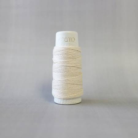 Cosmo Hidamari Sashiko Solid Thread 30 Meters Pearl White # 88-020