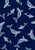 GLOW in the DARK Fabric HUMPBACK WHALES3 Deep Dark from Ocean Glow Collection By Lewis and Irene D#A781 C#3