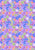 GLOW in the DARK Fabric CORALLY FLOWERS SMALL Light Purple from Ocean Glow Collection By Lewis and Irene D#A783 C#1