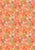 GLOW in the DARK Fabric CORALLY FLOWERS SMALL Orange from Ocean Glow Collection By Lewis and Irene D#A783 C#2