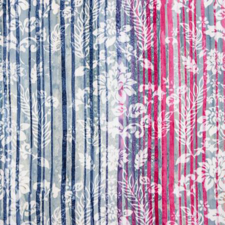 Cotton Fabric BATIK EPRESS YOURSELF! Color Bands AFTERGLOW by Riley Blake Designs # BT23027-201