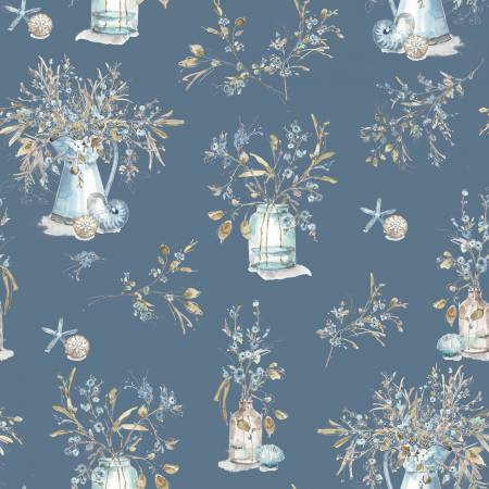 Fabric BLUE ESCAPE COASTAL MAIN COLONIAL from Riley Blake Designs, C14510-COLONIAL