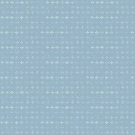Fabric BLUE ESCAPE COASTAL PLUS SIGN BLUE from Riley Blake Designs, C14515 BLUE