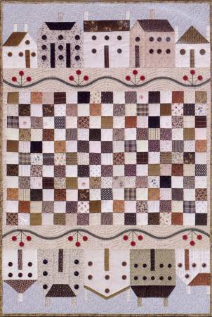 Quilt Pattern BUTTON TOWN by Janet Miller, The City Stitcher, #CSQC42