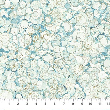 Fabric BUBBLE TEXTURE Blue Sage DM26834-41 from MIDAS TOUCH Collection by Deborah Edwards and Melanie Samra for Northcott