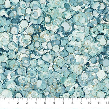 Fabric BUBBLE TEXTURE Blue DM26834-42 from MIDAS TOUCH Collection by Deborah Edwards and Melanie Samra for Northcott