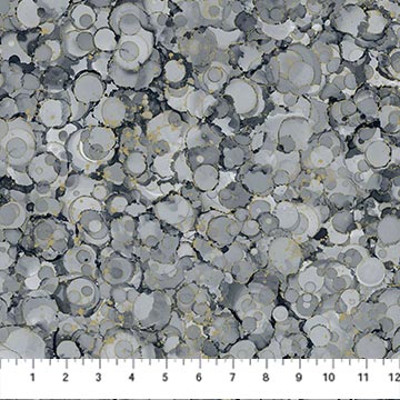 Fabric BUBBLE TEXTURE Dark Gray DM26834-97 from MIDAS TOUCH Collection by Deborah Edwards and Melanie Samra for Northcott