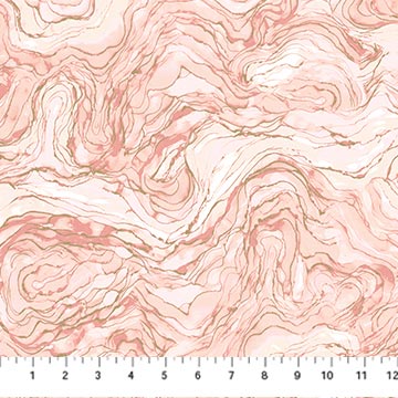 Fabric WAVE TEXTURE Rose DM26835-23 from MIDAS TOUCH Collection by Deborah Edwards and Melanie Samra for Northcott