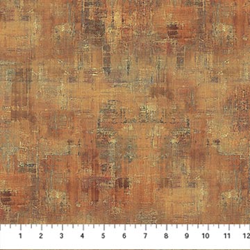 Fabric PAINTED CANVAS, LIGHT RUST from STALLION Collection by Elise Genest for Northcott Fabrics, DP26815-34