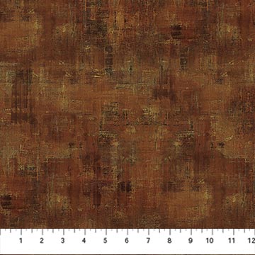 Fabric PAINTED CANVAS, DARK RUST from STALLION Collection by Elise Genest for Northcott Fabrics, DP26815-37