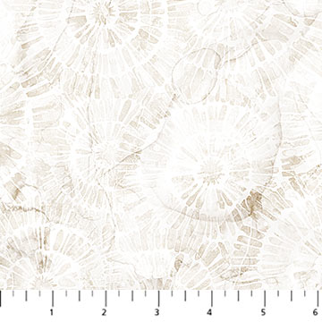 Fabric SAND DOLLARS CREAM from SEA BREEZE Collection by Deborah Edwards and Melanie Samra, DP27102-11