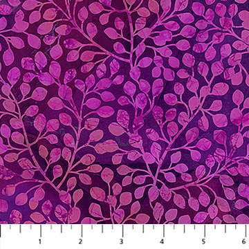 Fabric LEAF BLENDER FUCSIA DP27506-28 from DRAGONFLY DANCE Collection by Deborah Edwards and Melanie Samra for Northcott