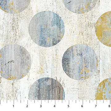 Fabric DP28027-10 BIG DOTS WHITE MULTI from PEDIGREE Collection by Elise Genest for Northcott