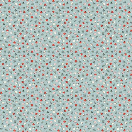 Fabric DELIGHTFUL BLUE by Elea Lutz from the My Favorite Things Collection for Poppie Cotton, # FT23720