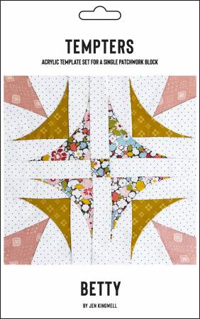 TEMPTERS Acrylic Template Set BETTY for a single Patchwork Block by Jen Kingwell # JKD-0257