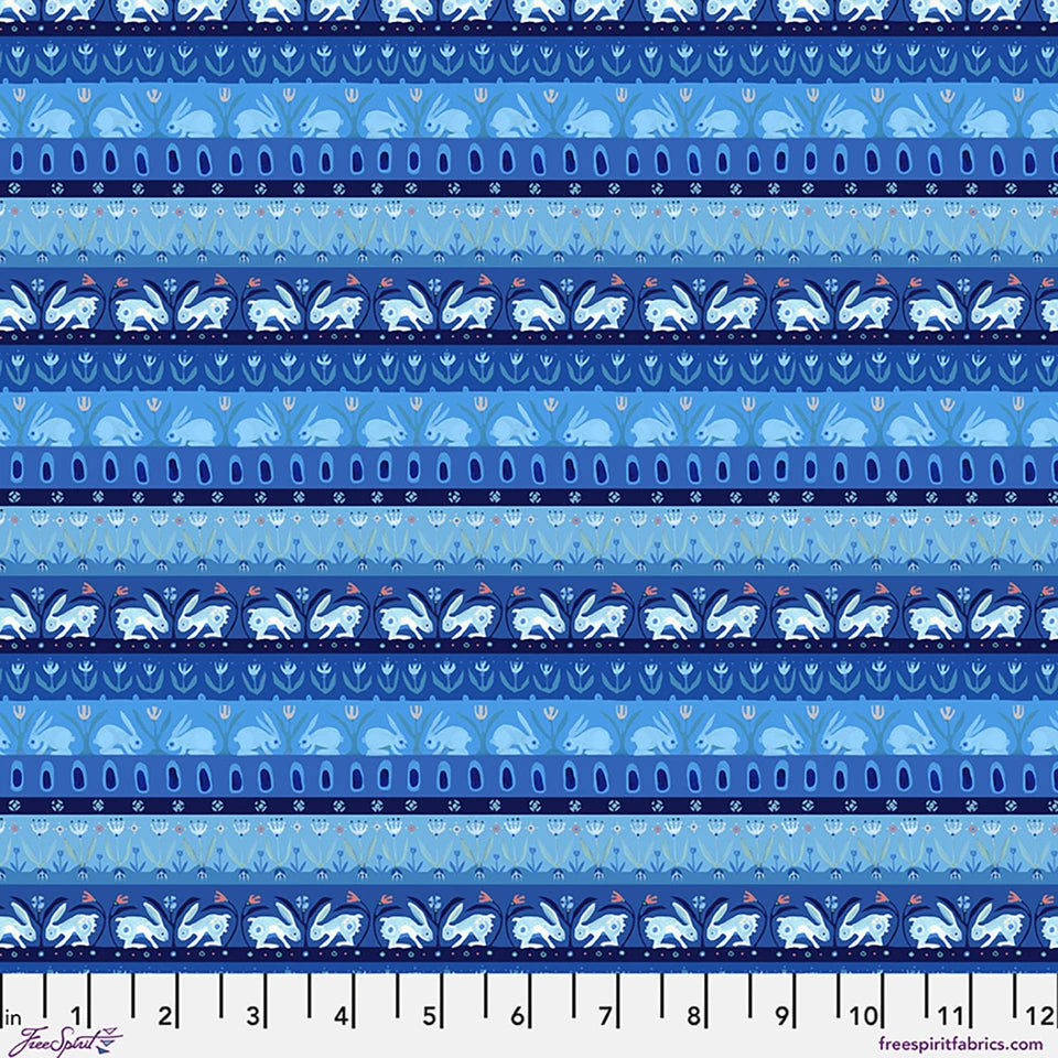 Fabric HUTCH AZUL, from AZUL Collection by Adam Trest, PWAT016.AZUL