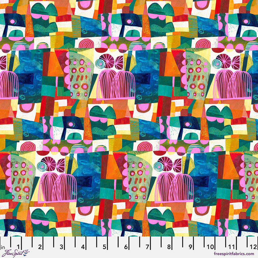 Fabric TALIPA-MULTI, from COLORI Collection by Este McLeod, PWES041.MULTI