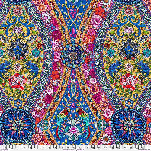 Fabric PALAZZIO GRANDE-MARINE by Odile Bailloeul from Murano Collection for Free Spirit Fabrics PWOB086.MARINE