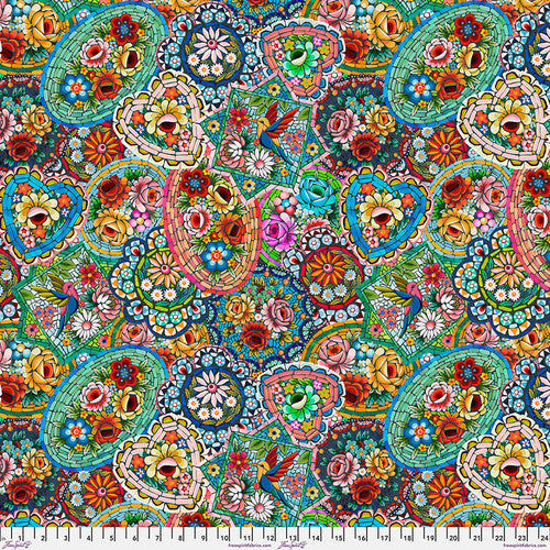 Fabric VENEZIA-MULTI by Odile Bailloeul from Murano Collection for Free Spirit Fabrics PWOB088.MULTI