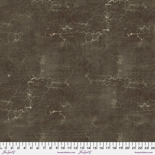 Fabric GRANITE, PWTH128.GRANITE, from Cracked Shadow Collection Designed by Tim Holtz for Free Spirit.