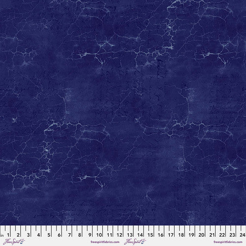 Fabric LAPIS, PWTH128.LAPIS , from Cracked Shadow Collection Designed by Tim Holtz for Free Spirit.